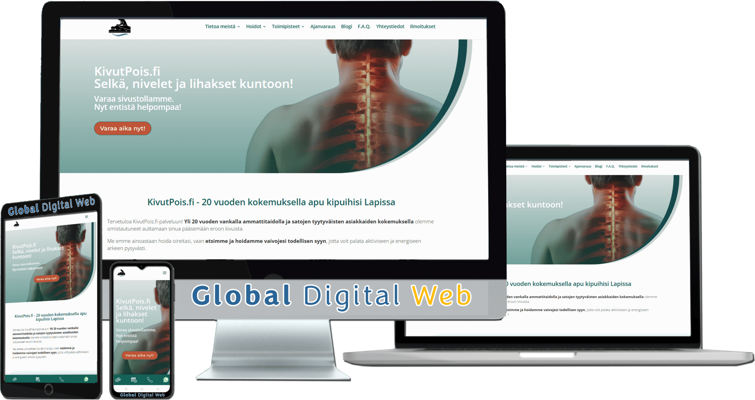 Immagine di un sito web creato in maniera responsive