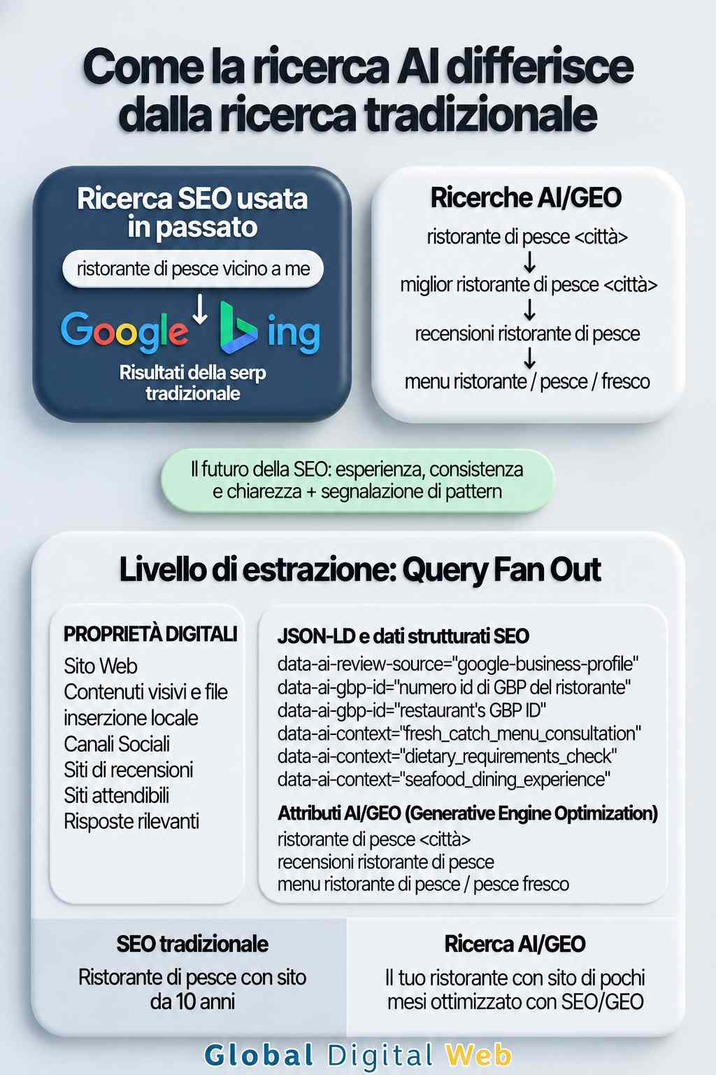 Ricerca AI VS ricerca tradizionale SEO - Query Fan Out