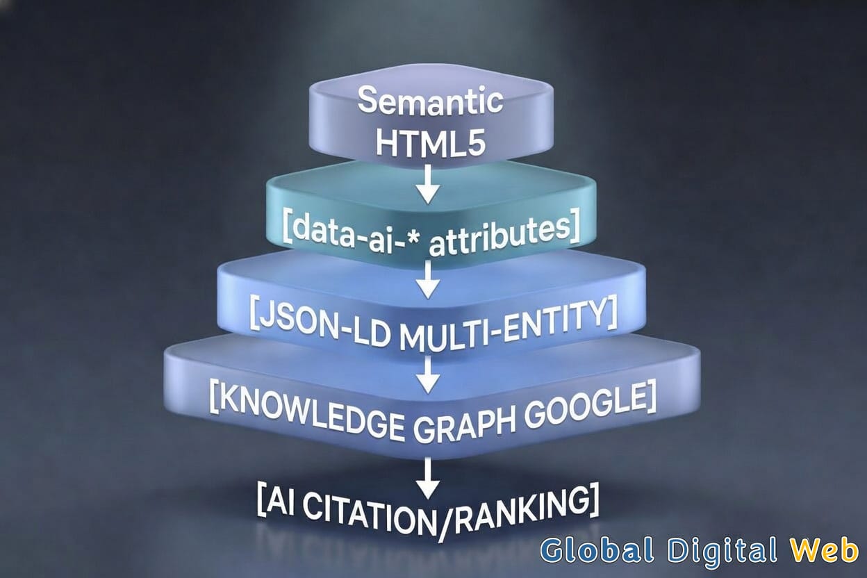 Architettura sito web AI-Ready in html5-json-ld-en Architettura sito web AI-Ready in html5 json-ld